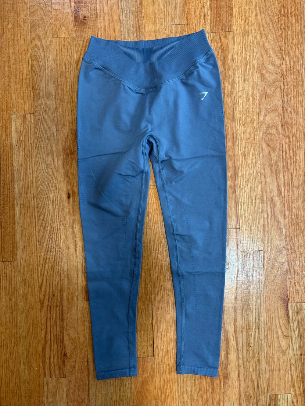 Gymshark Pale Blue/Grey Leggings, Size S/M